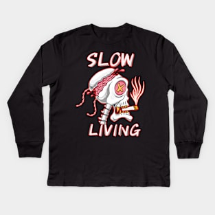 Slow living Kids Long Sleeve T-Shirt